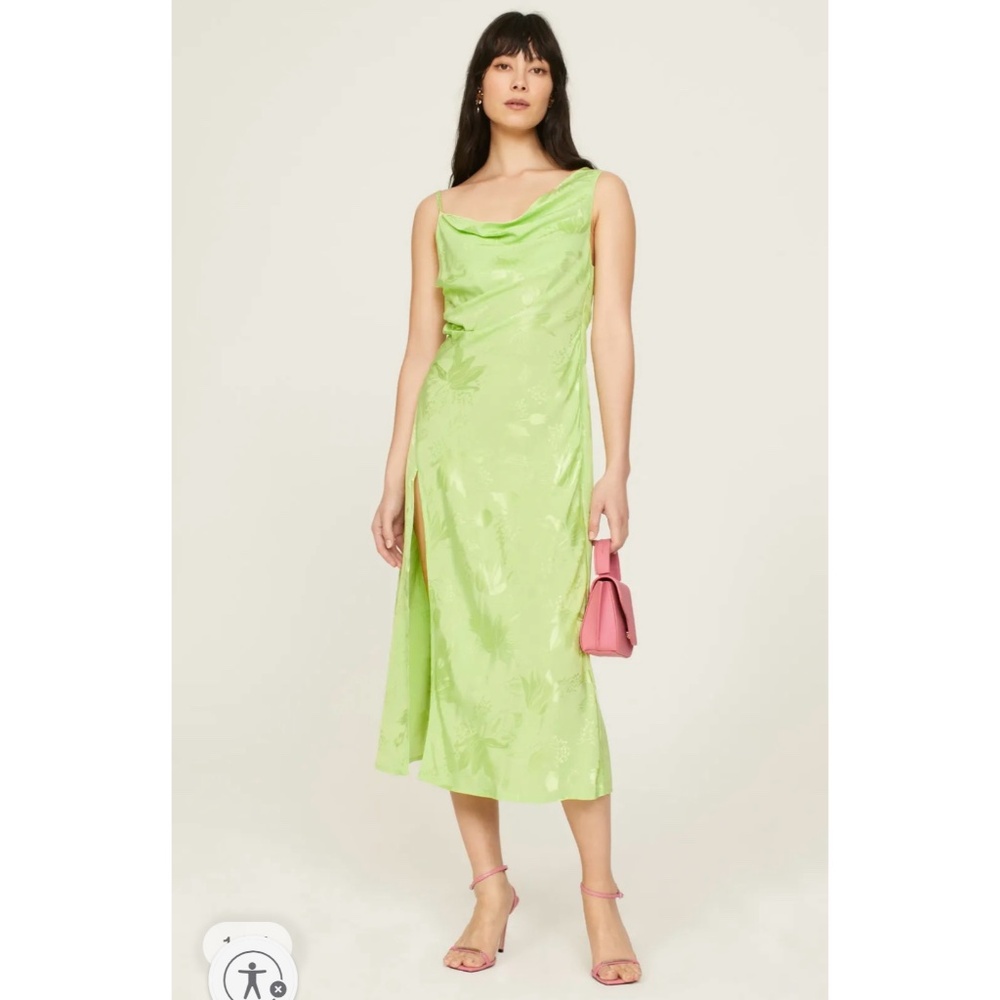 NWT For Love & Lemons Llana Satin Midi Dress